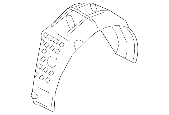 Genuine Kia Wheelhouse Liner 86822-D4000 | eBay