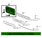 2019-2021 GMC Sierra 1500 Front License Plate Bracket 84428906