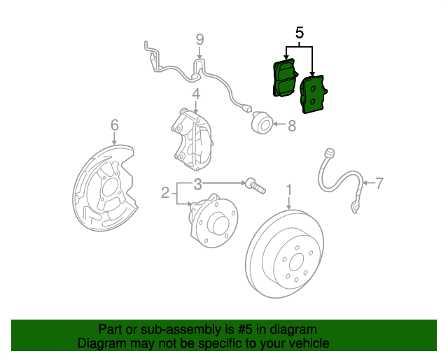 0446530450 Brake Pads 20092015 Lexus MyLexusParts