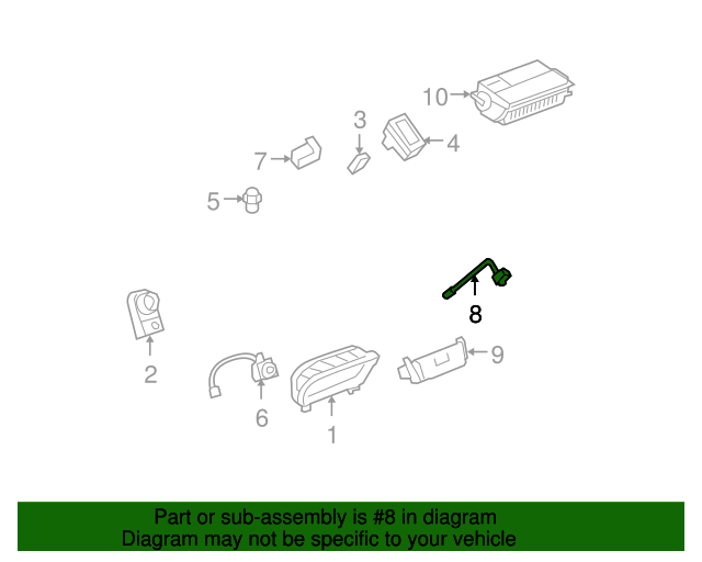 20052011 Cadillac Trunk Lid Valet Lock 25751846