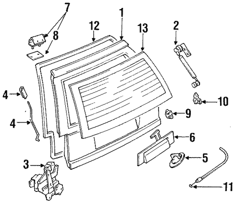 Hinge - Ford (E8GY-7442900-A)