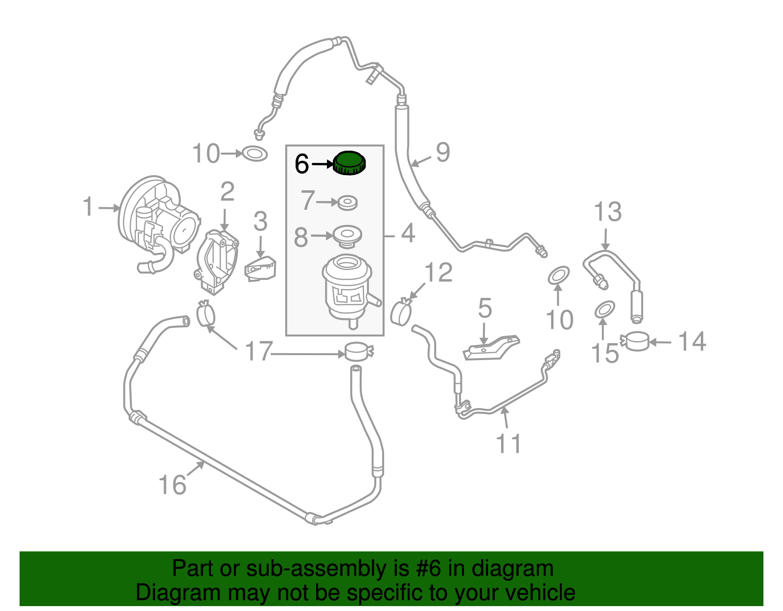 Power Steering Reservoir Cap - GM (96451788)