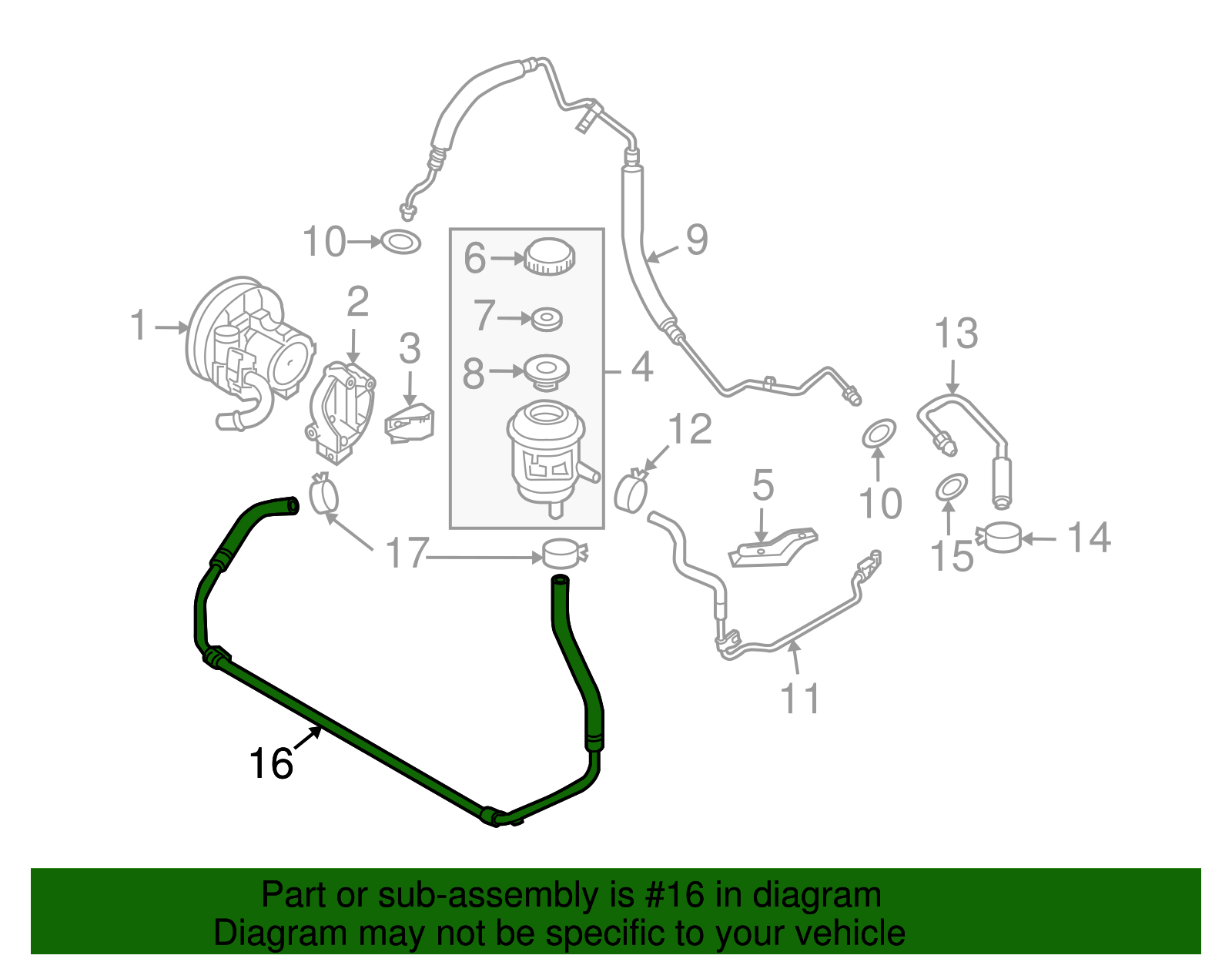 Pipe Assembly, P/S Gr Otlt - GM (95047259)