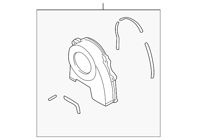 2002-2007 Mitsubishi Lancer Upper Cover MD374380 | Factory 