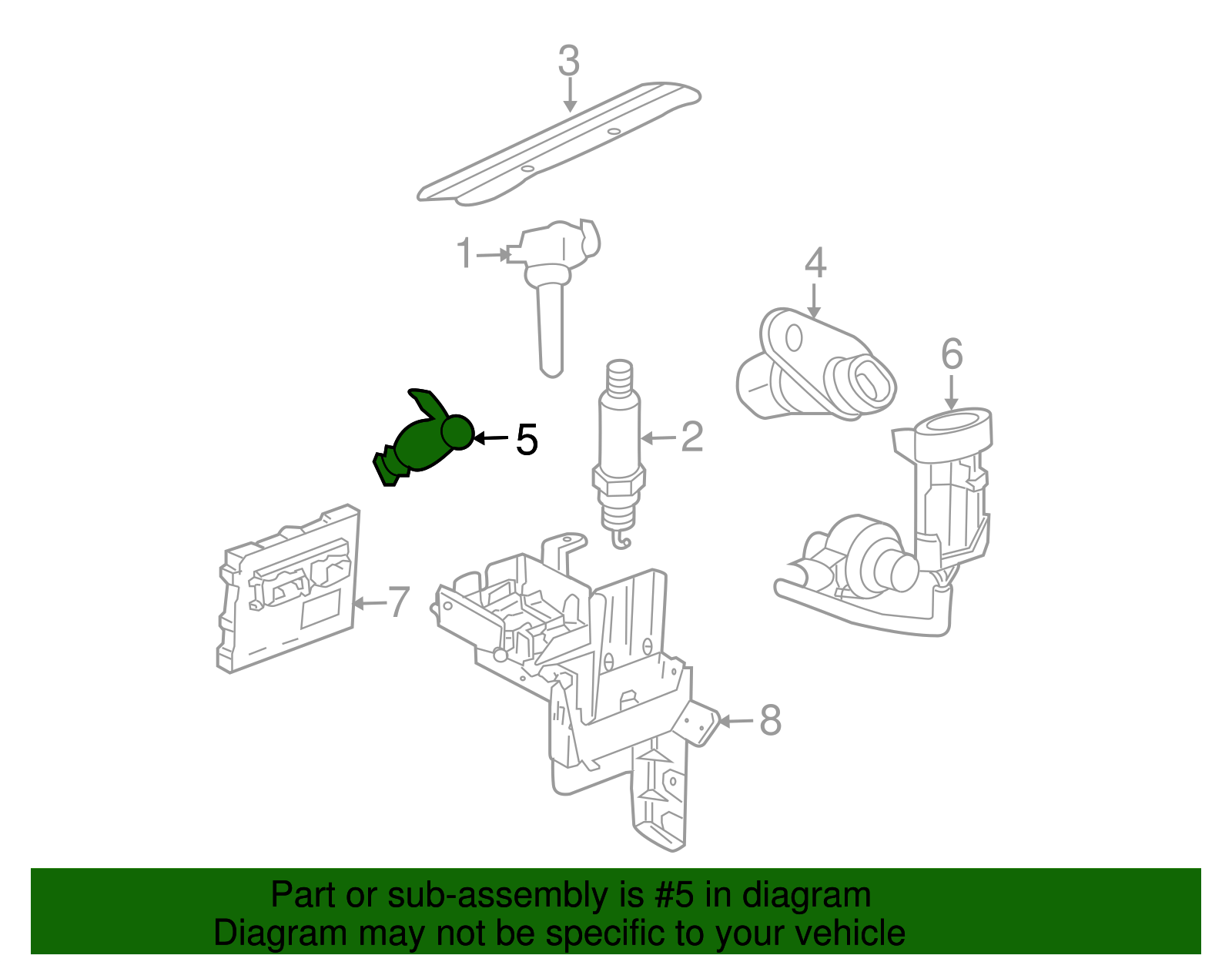 Engine Camshaft Position Sensor - GM (12584079)