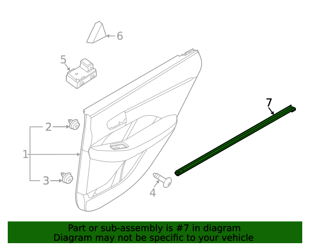 83230L3000 Belt WeatherStrip 20212023 Kia K5 Kia.Parts Store