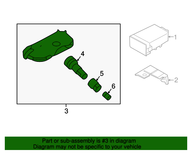 529332S510U Tire Pressure Sensor 20142016 Kia Sportage Kia.Parts
