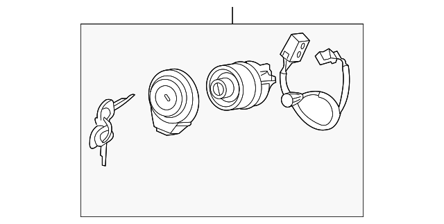 thumbnail image 2 of Genuine Hyundai 81920-3KF00 Steering & Ignition Lock Cylinder Assembly - OEM Replacement 2 of 11
