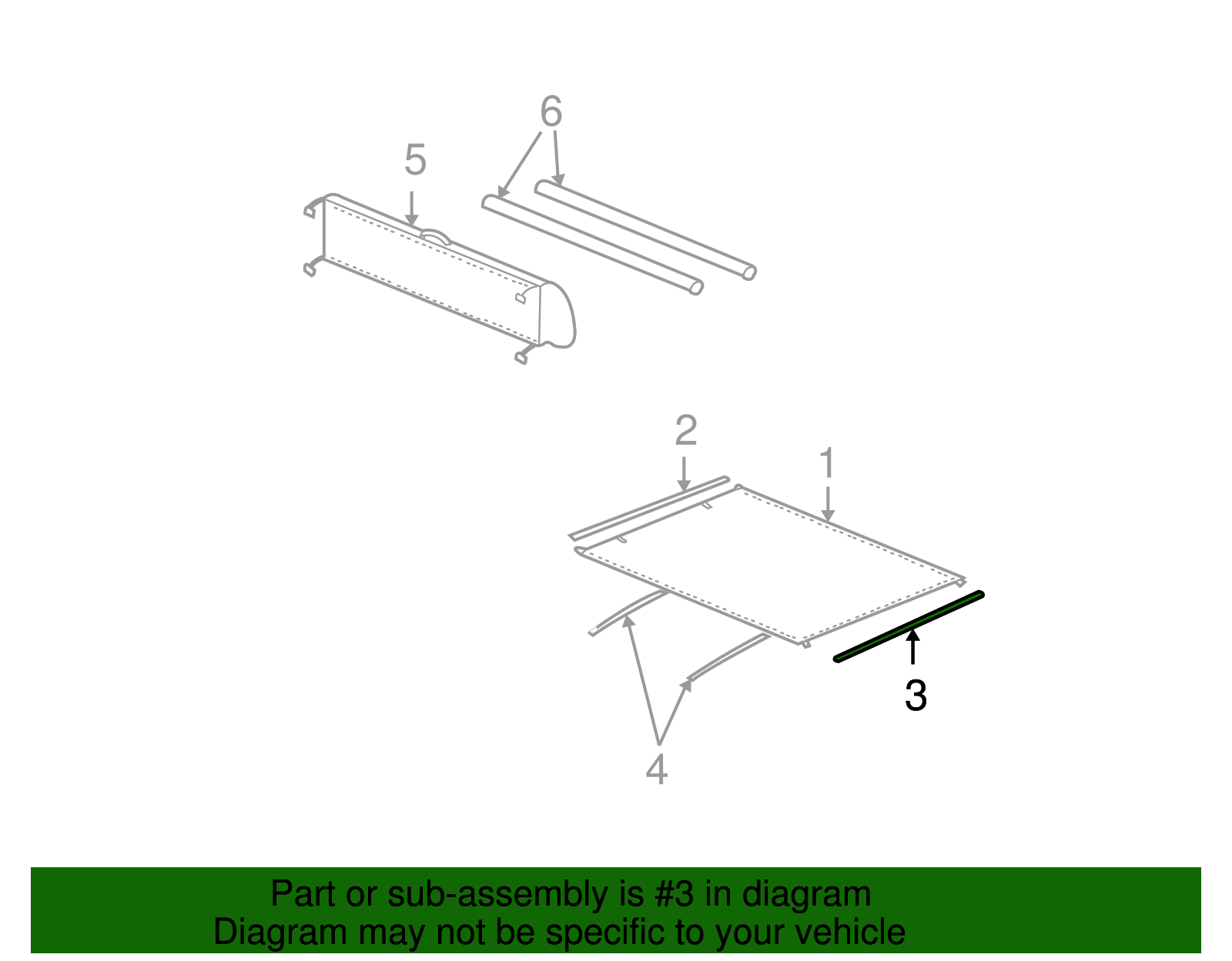 Cross-member Assembly, Pubx Cover Rear - GM (88937410)