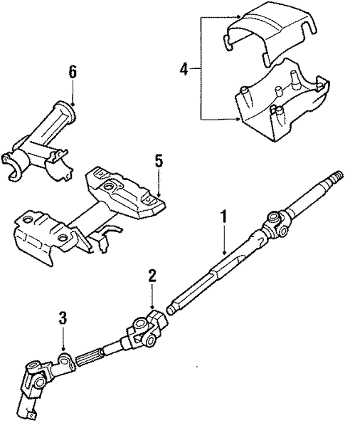 genuine oem steering column assembly parts for 1990 toyota corollasteering steering column assembly for 1990 toyota corolla