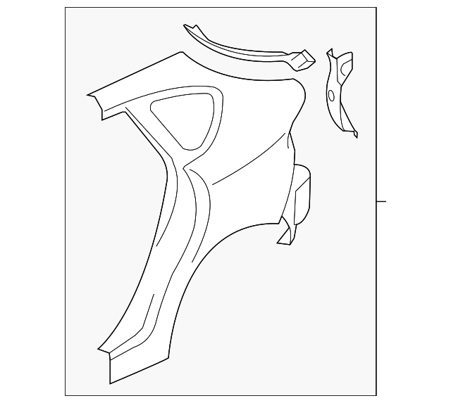 20092014 Subaru Impreza Quarter Panel 51439FG0819P Subaru Online Parts