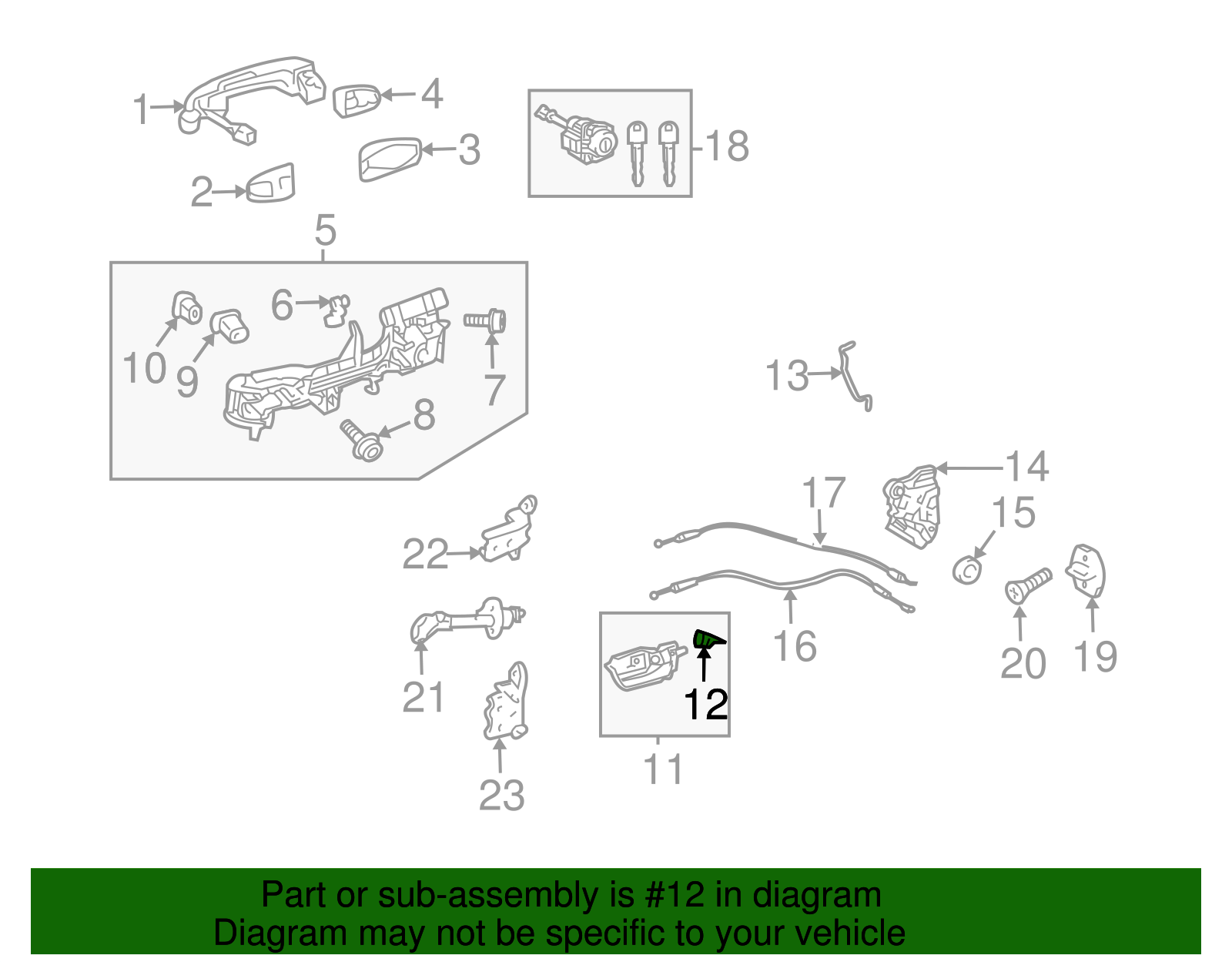 Handle, Inside Cushion - Scion (90541-04027)