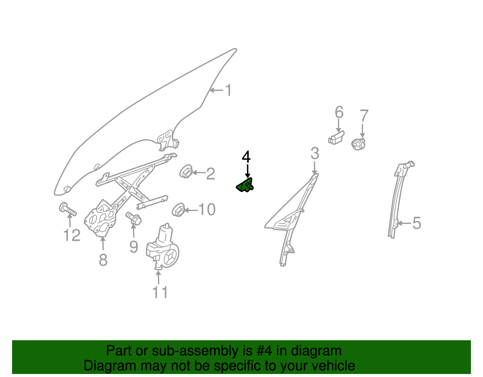 Fixed Glass Stopper - Scion (SU003-04118)
