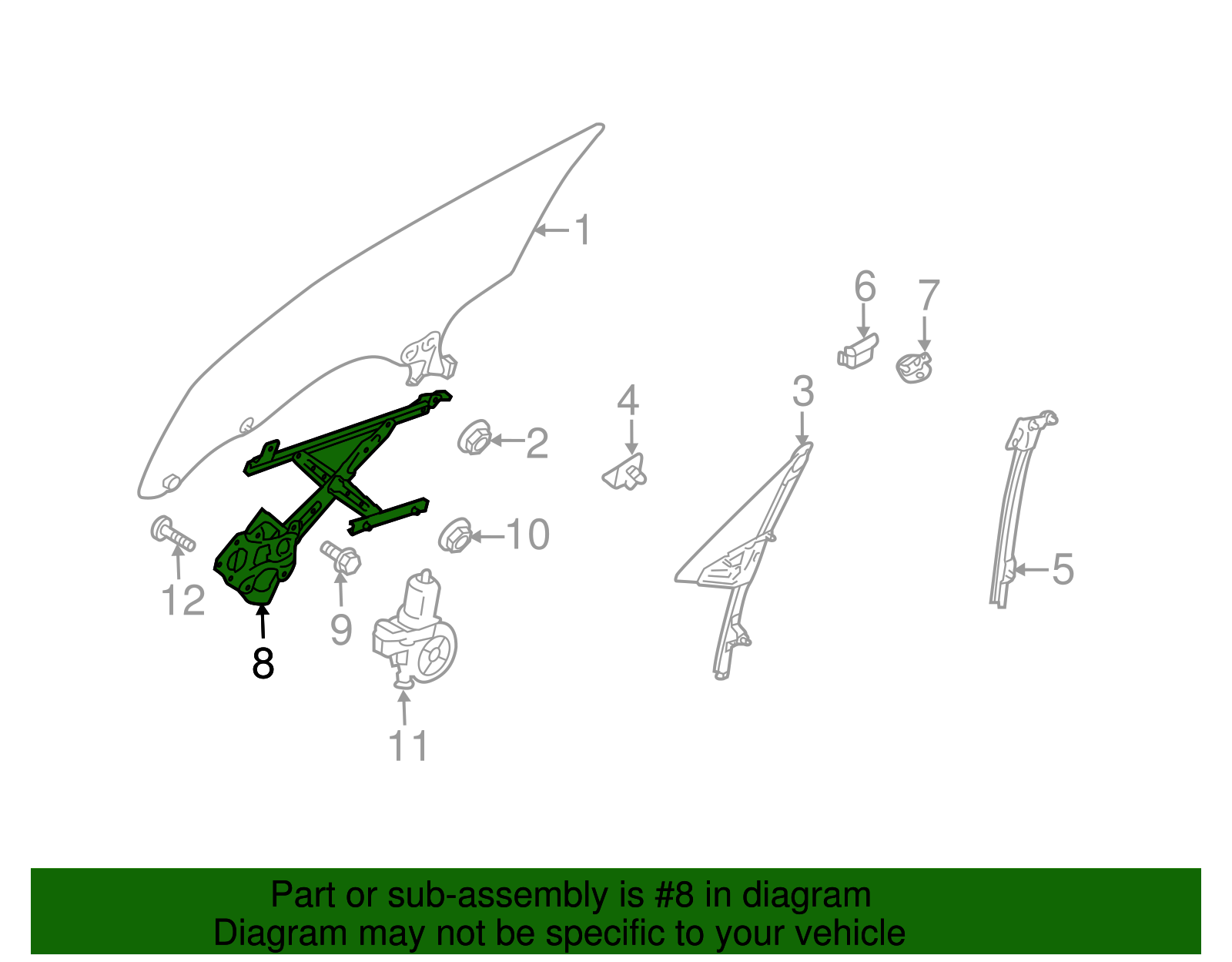Window Regulator - Scion (SU003-01606)