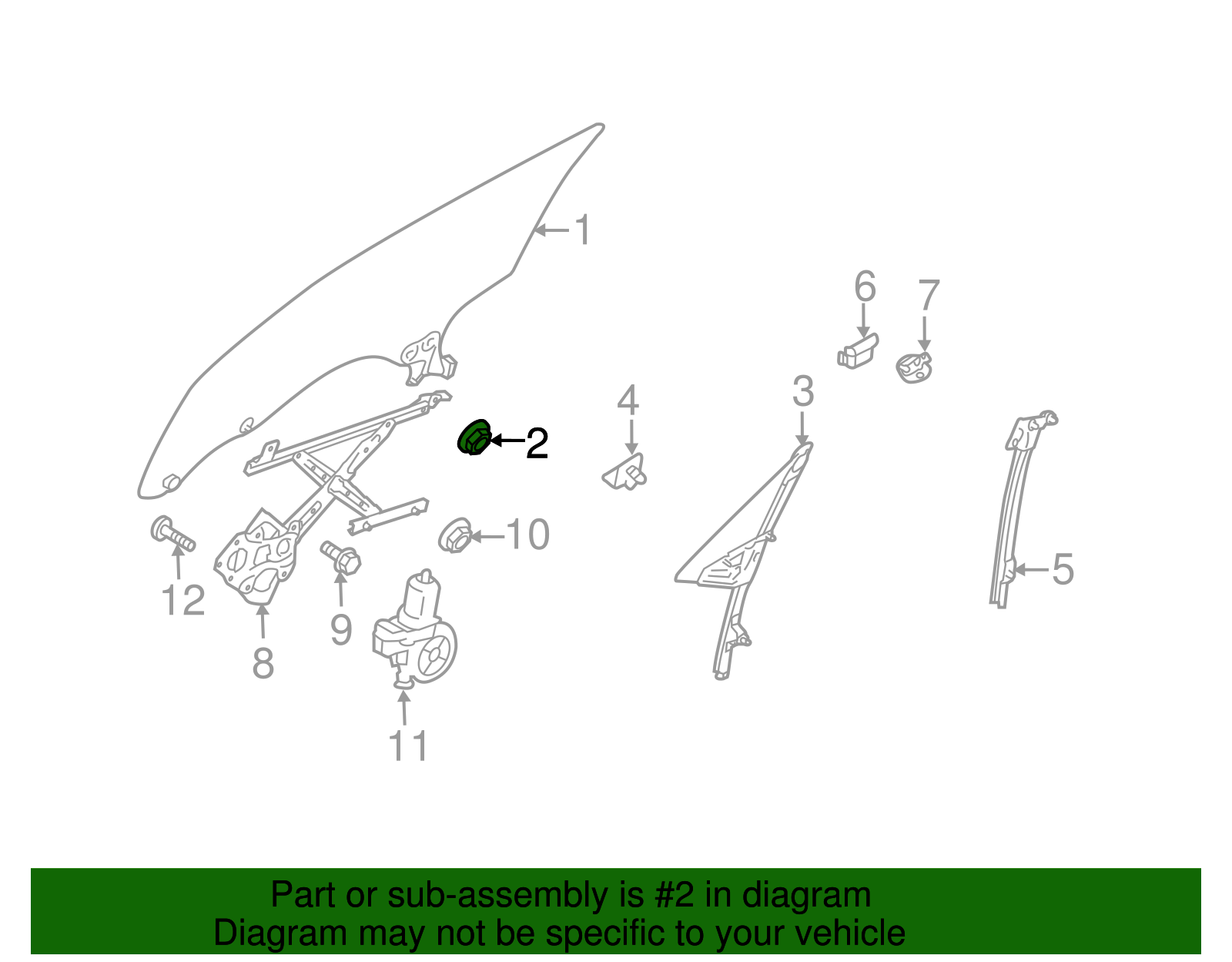 Movable Glass Nut - Scion (SU003-02892)