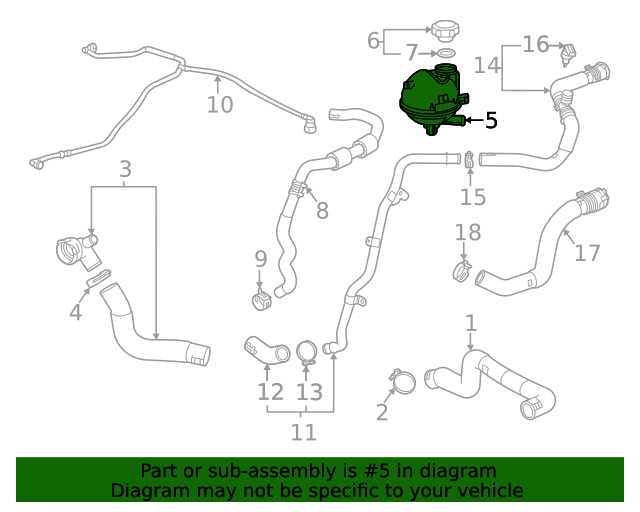 13545831 Radiator Surge Tank 20202023 GM Group 1 Auto Parts