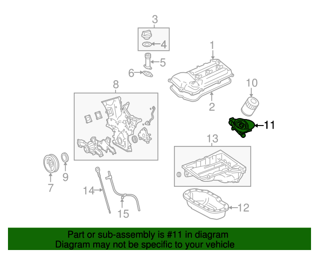 1567031010 Oil Filter Housing 20052015 Toyota Lithia Toyota Parts