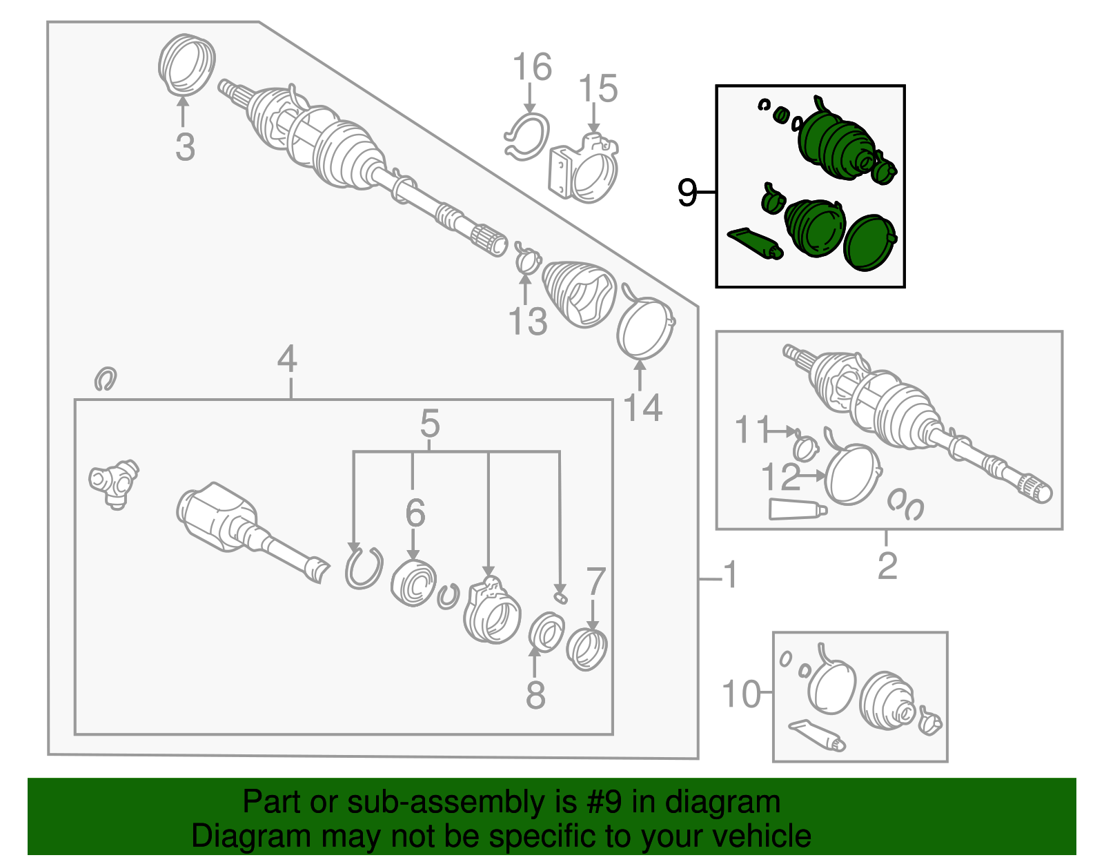 Boot Kit - Toyota (04438-42060)