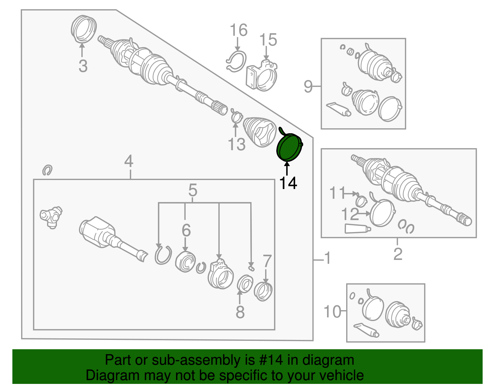 Cv Joint Boot Band - Scion (90949-01078)