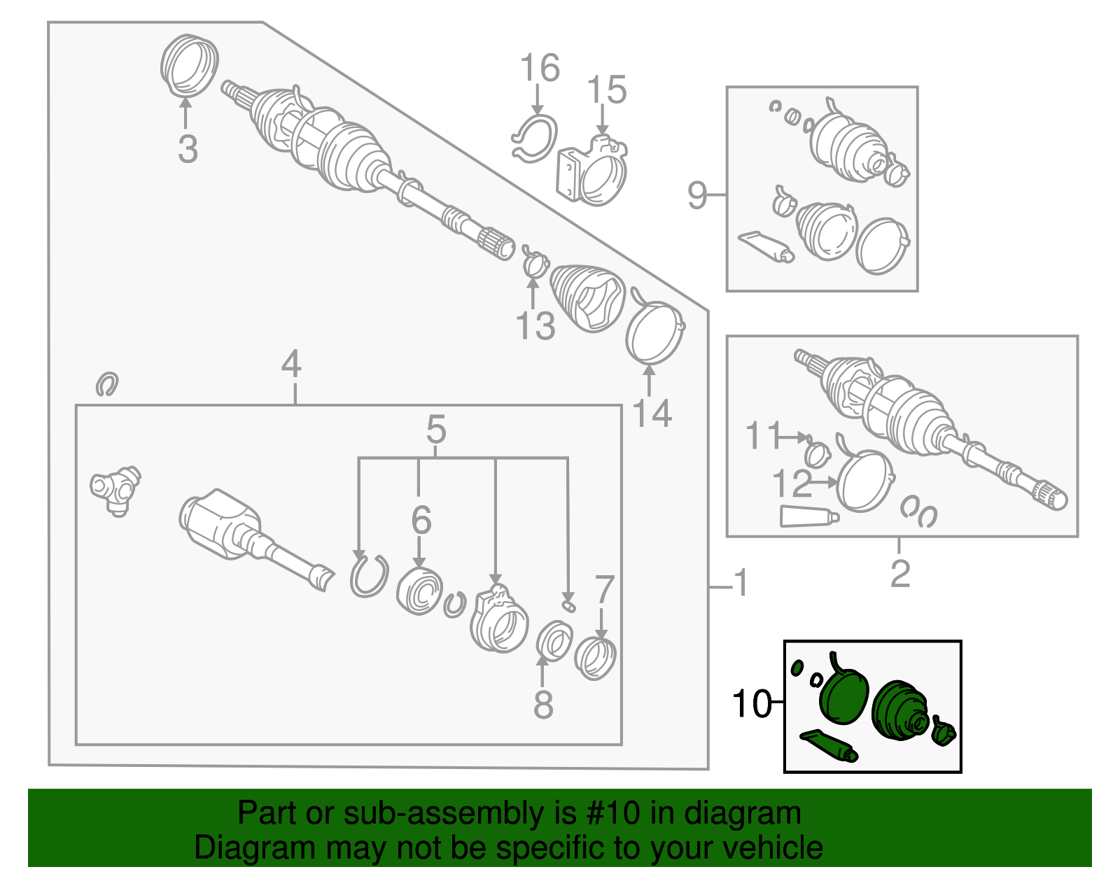 Inner Boot - Toyota (04438-32290)