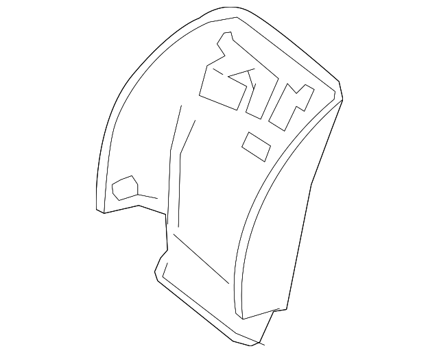 Genuine OEM Seat Back Panel | 217-910-39-06-9E38 | Fits Select 