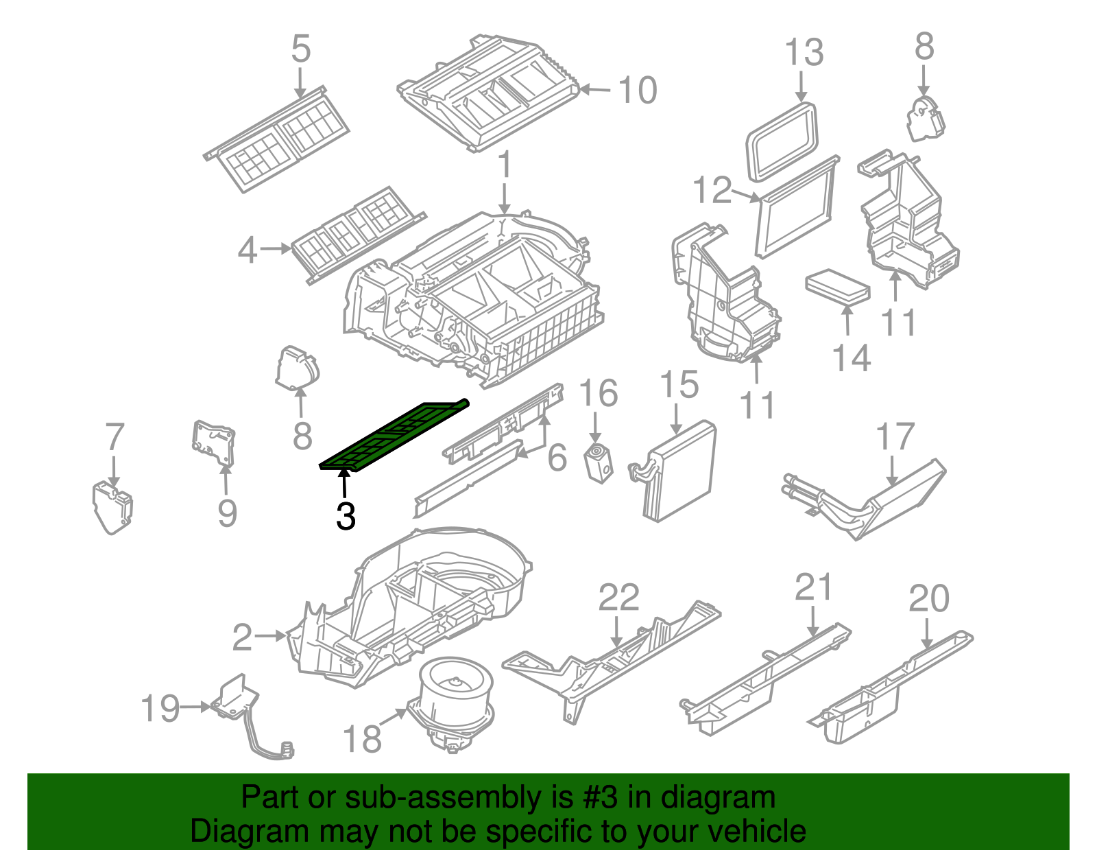 Heating and Air Conditioning Control Valve - GM (19353417)
