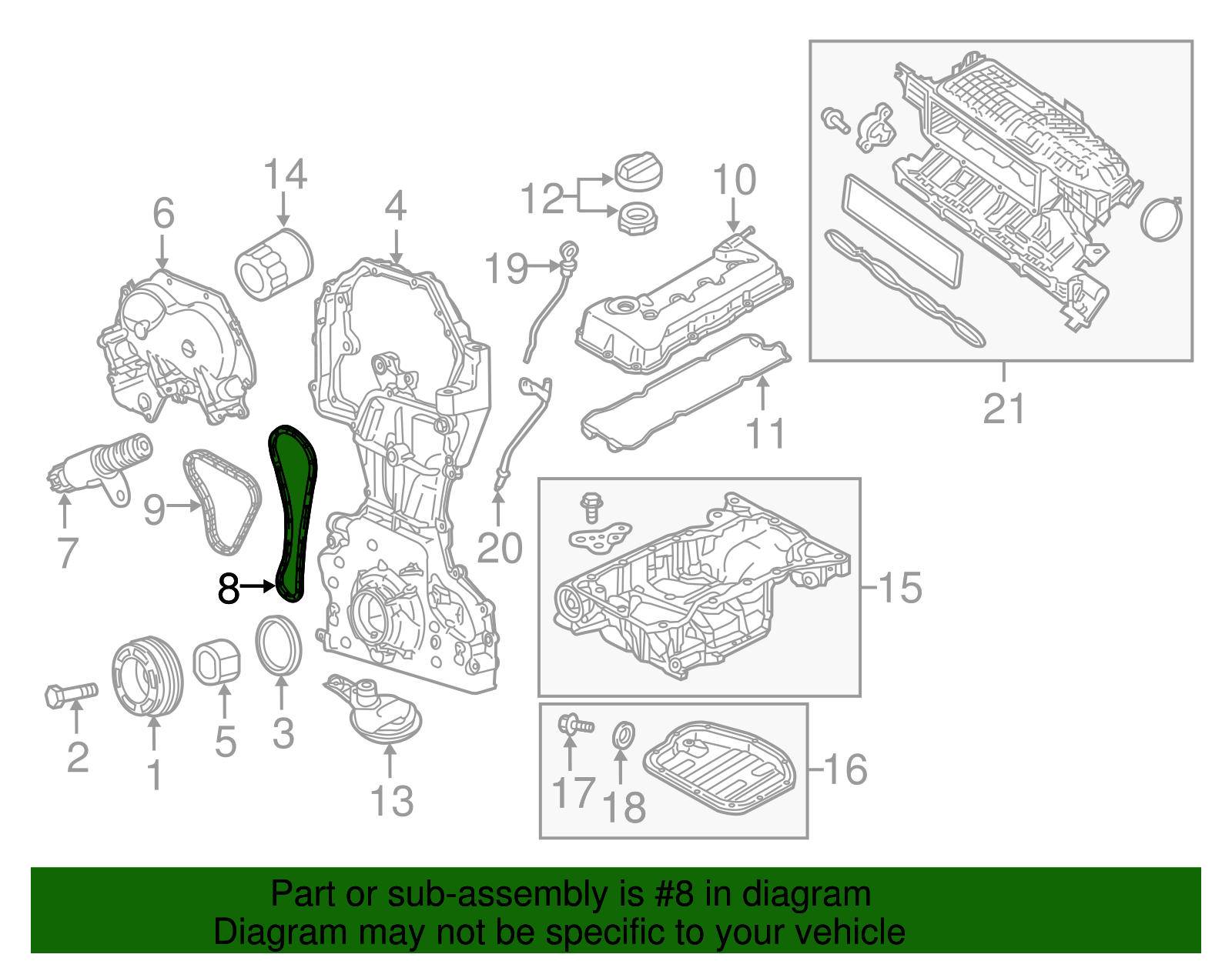 2010-2020 Nissan Timing Chain 13028-3TA2A | Nissan Parts Central