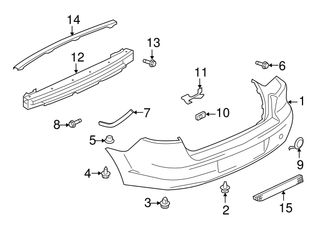 1997-2022 Mitsubishi Bumper Cover Clip MR200300 | XportAuto
