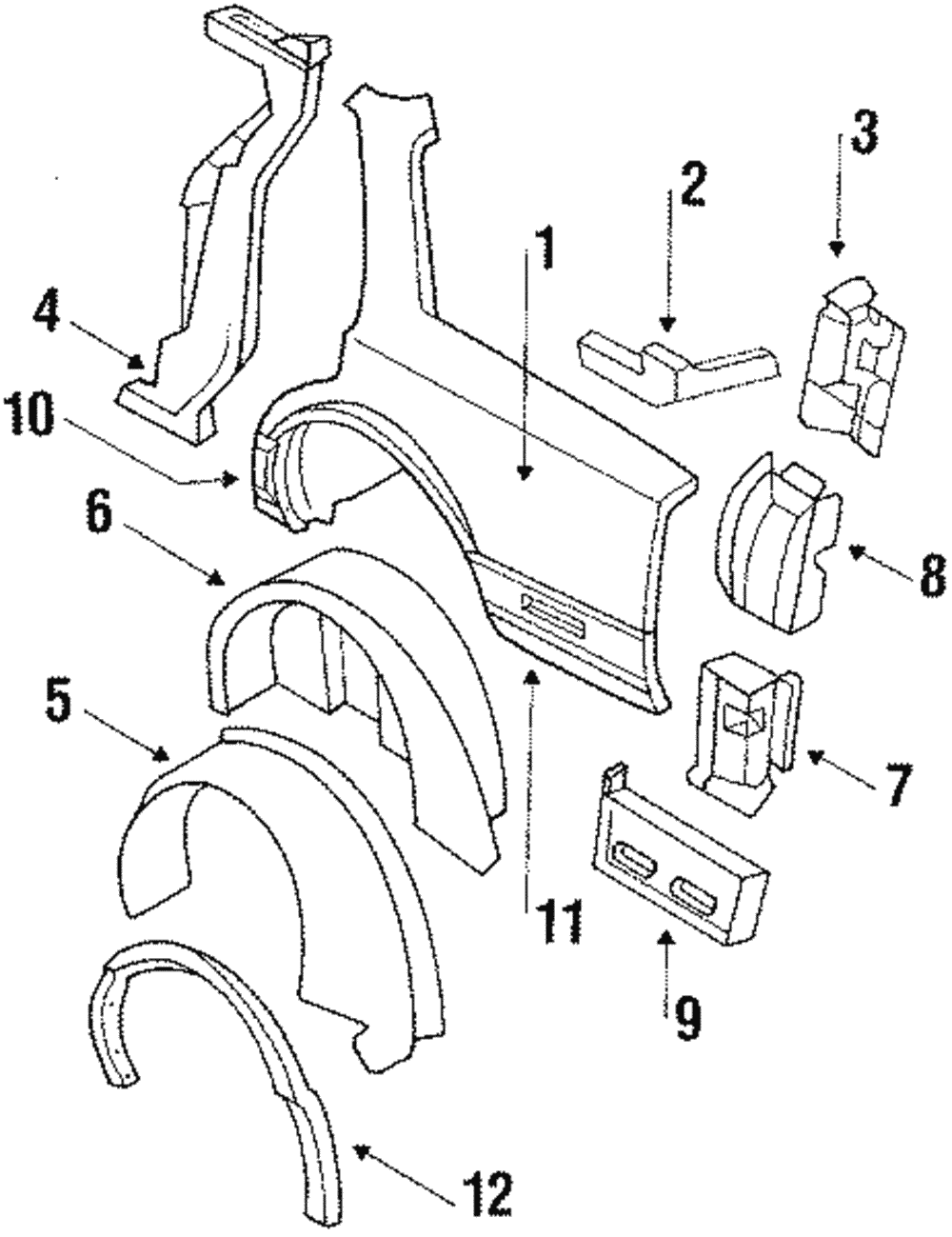 Molding Kit, Rear Whl Opg - GM (12327946)
