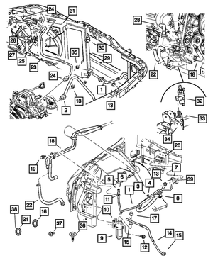 A/C Expansion Valve - 2004-2006 Dodge Durango (5061342AE) MOPAR Parts
