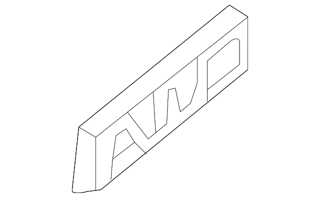 Deck Lid Tri-Shield Logo - Buick (90802070)