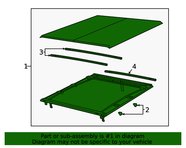 20202021 Jeep Gladiator Tonneau Cover 68343465AF