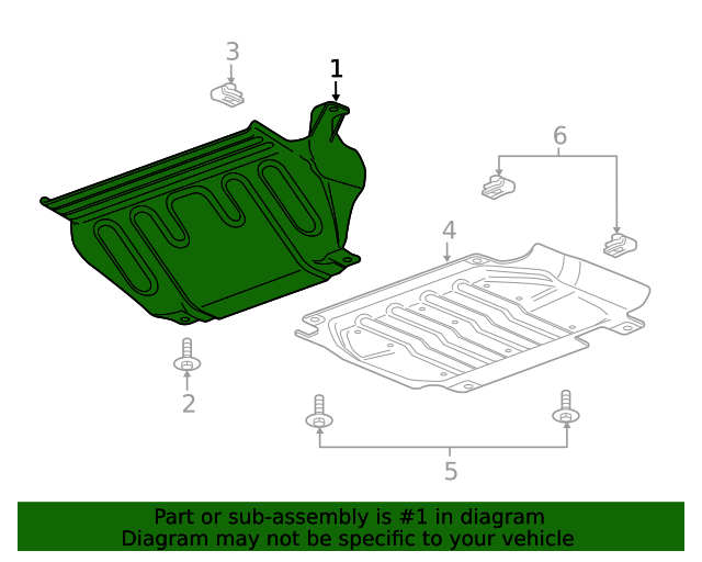 20192023 GM Underbody Splash Shield 84125967 Auto Parts Express