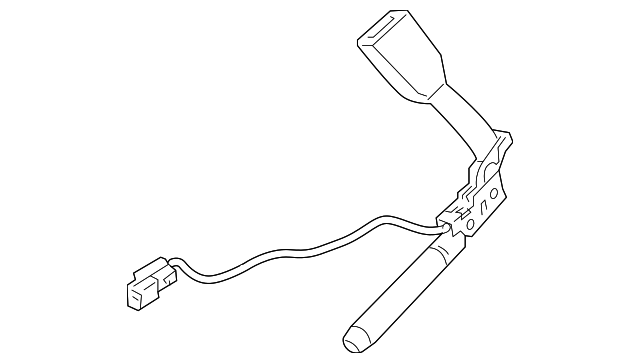 Anthracite Passenger Seat Belt with Buckle - GM (19328656)