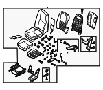 Seat Assembly - Mercedes-Benz (000-910-81-09-9J86)