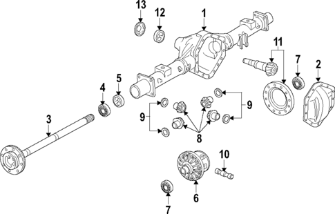 Differential for 2010 Chevrolet Silverado 1500 GM Parts Center