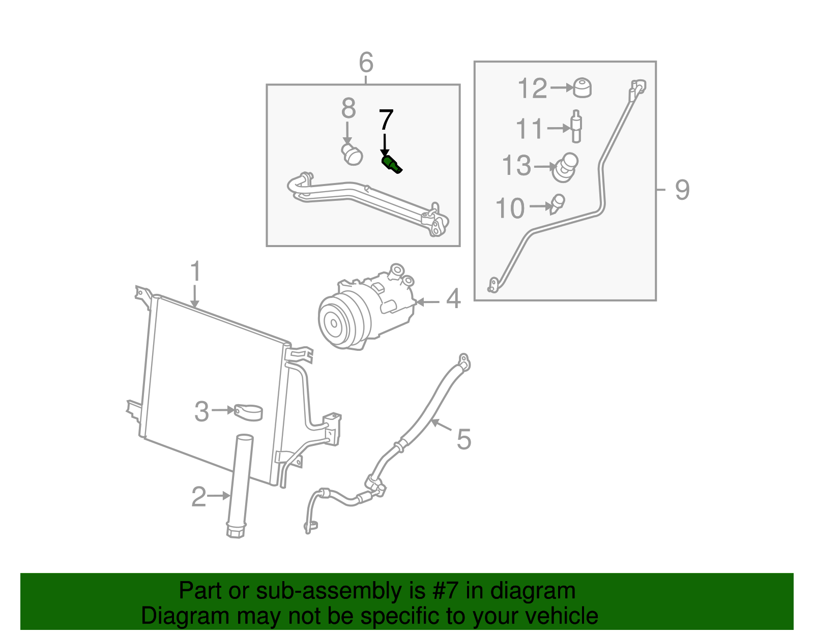 Air Conditioning System Valve Core - GM (03041827)