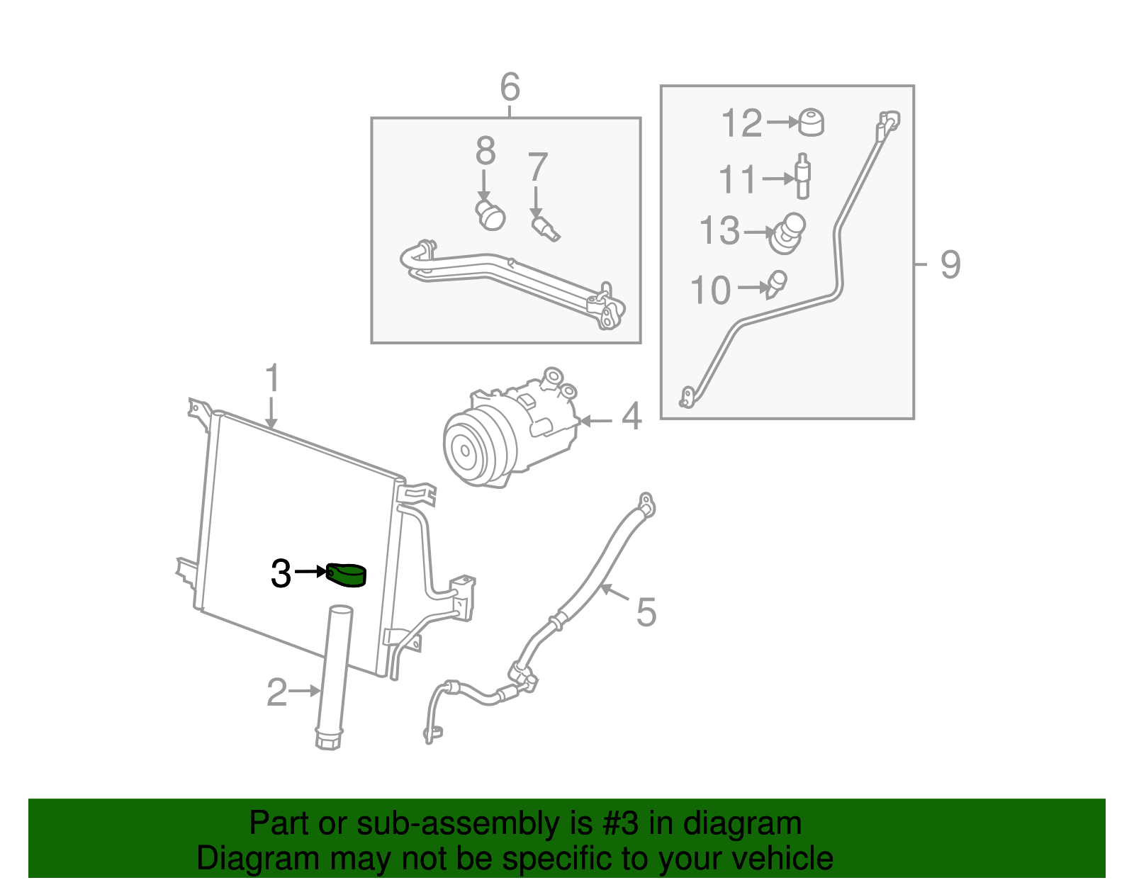 Bracket, A/C Rcvr & Dehydr - GM (89024998)