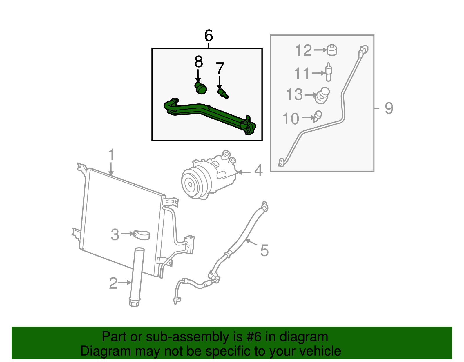Hose Assembly-A/C Evpr - GM (10386876)