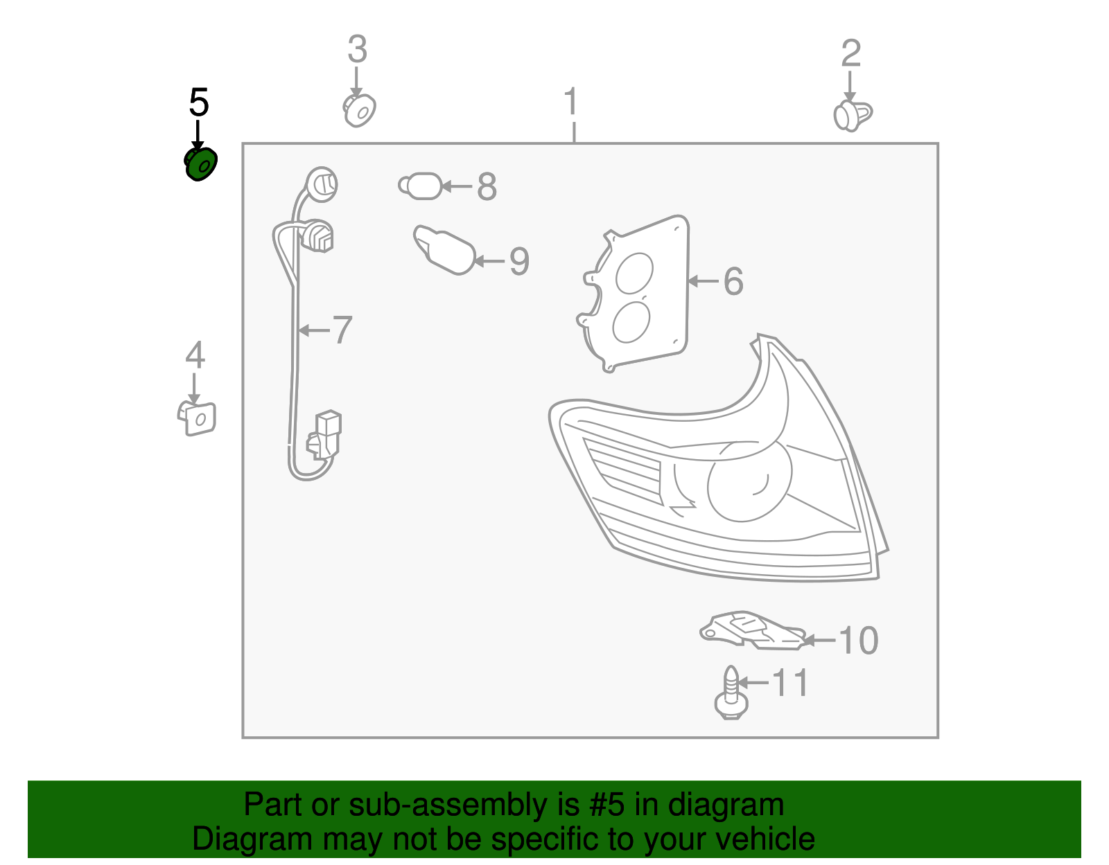 Backup Lamp Assembly Nut - Scion (90178-A0005)