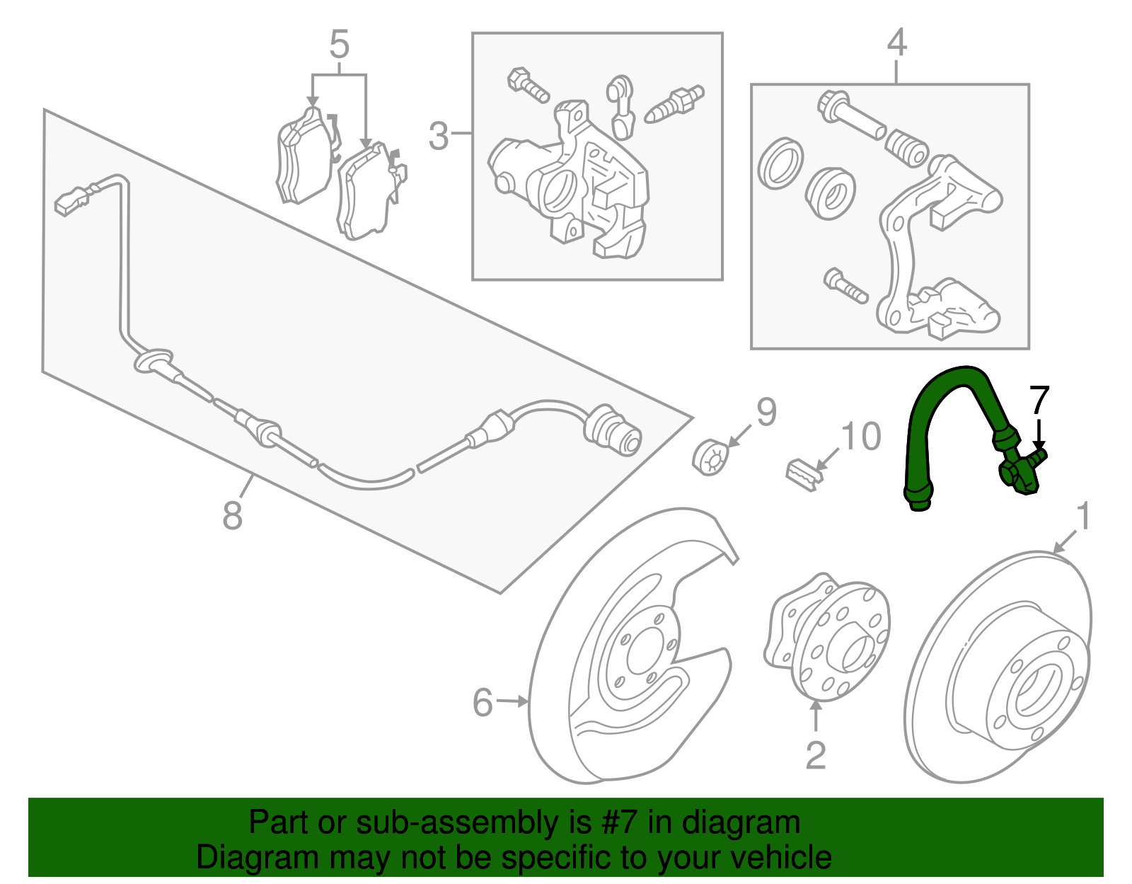Brake Hose - Volkswagen (8E0-611-775-J)