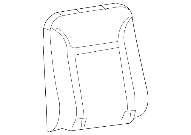 Medium Pewter Rear Passenger Side Seat Back Cushion Cover - GM (89041350)