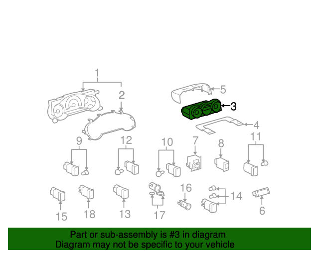 8329035081 Driver Info Center Module 20072012 Toyota FJ Cruiser