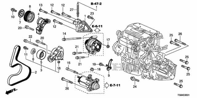 Engine Mounting Bracket (2.4L) for 2012 Honda Civic #0