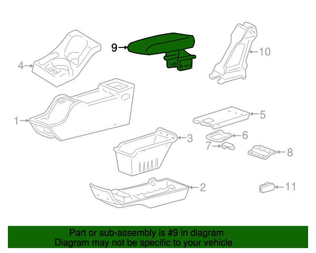 Arm Rest Smk Vinyl ZZP0644A2A07