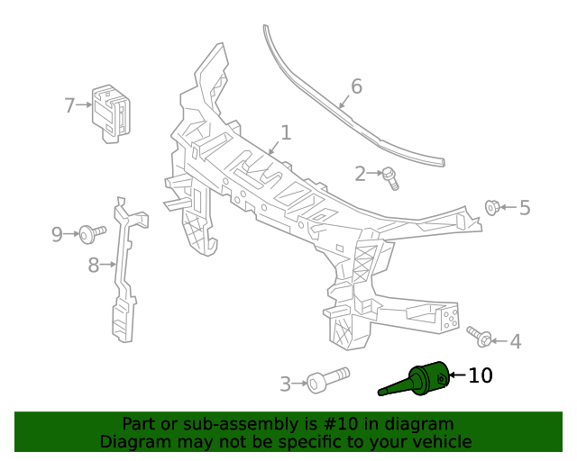 0009052912 Ambient Air Temperature Sensor 20212024 MercedesBenz