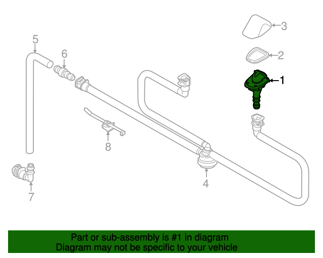 Genuine BMW 61677179466 Washer Nozzle FREE Shipping on Most