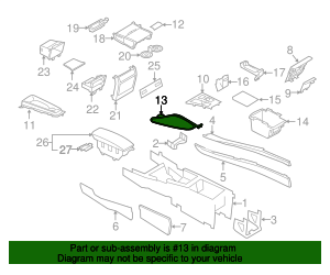 51-16-9-299-126 - Console Panel 2015-2019 BMW X6 | AutoNationParts.com