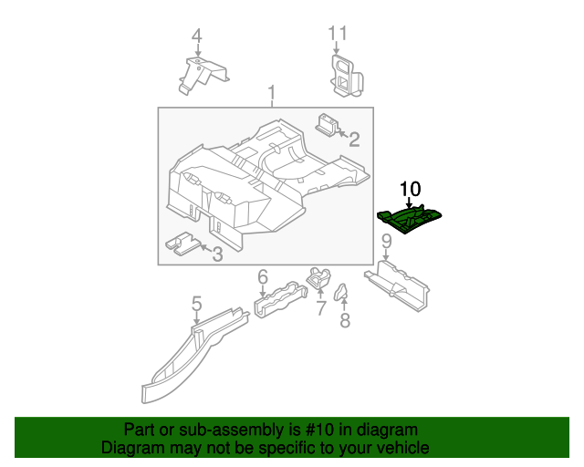 20022007 Ford Focus Air Deflector YS4Z5411778AA