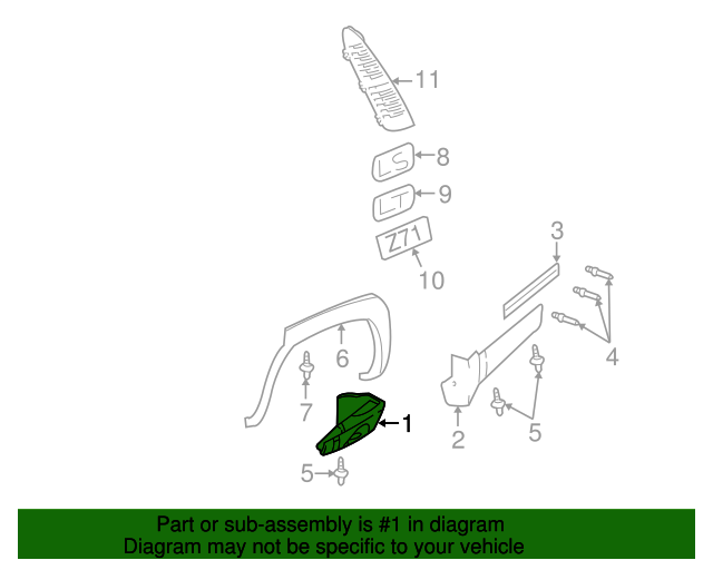 15768599 GM Side Molding GM Parts Store